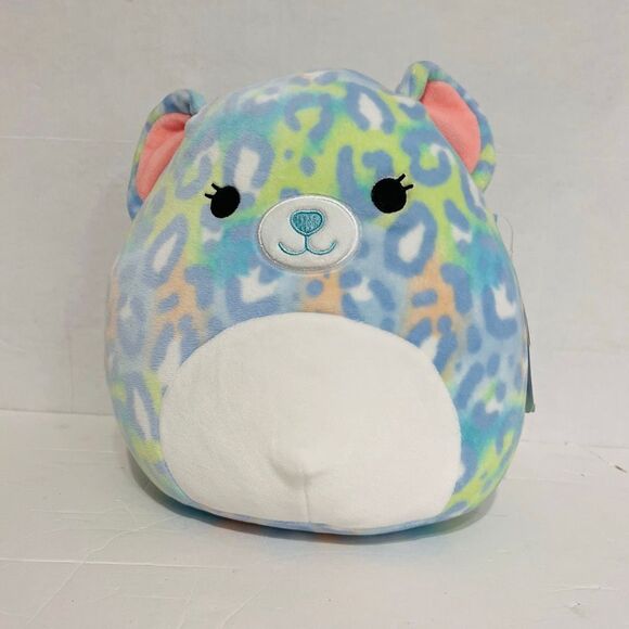 Squishmallows Lindsay (Peach Ears) The Leopard   8”  NWT - Picture 1 of 5